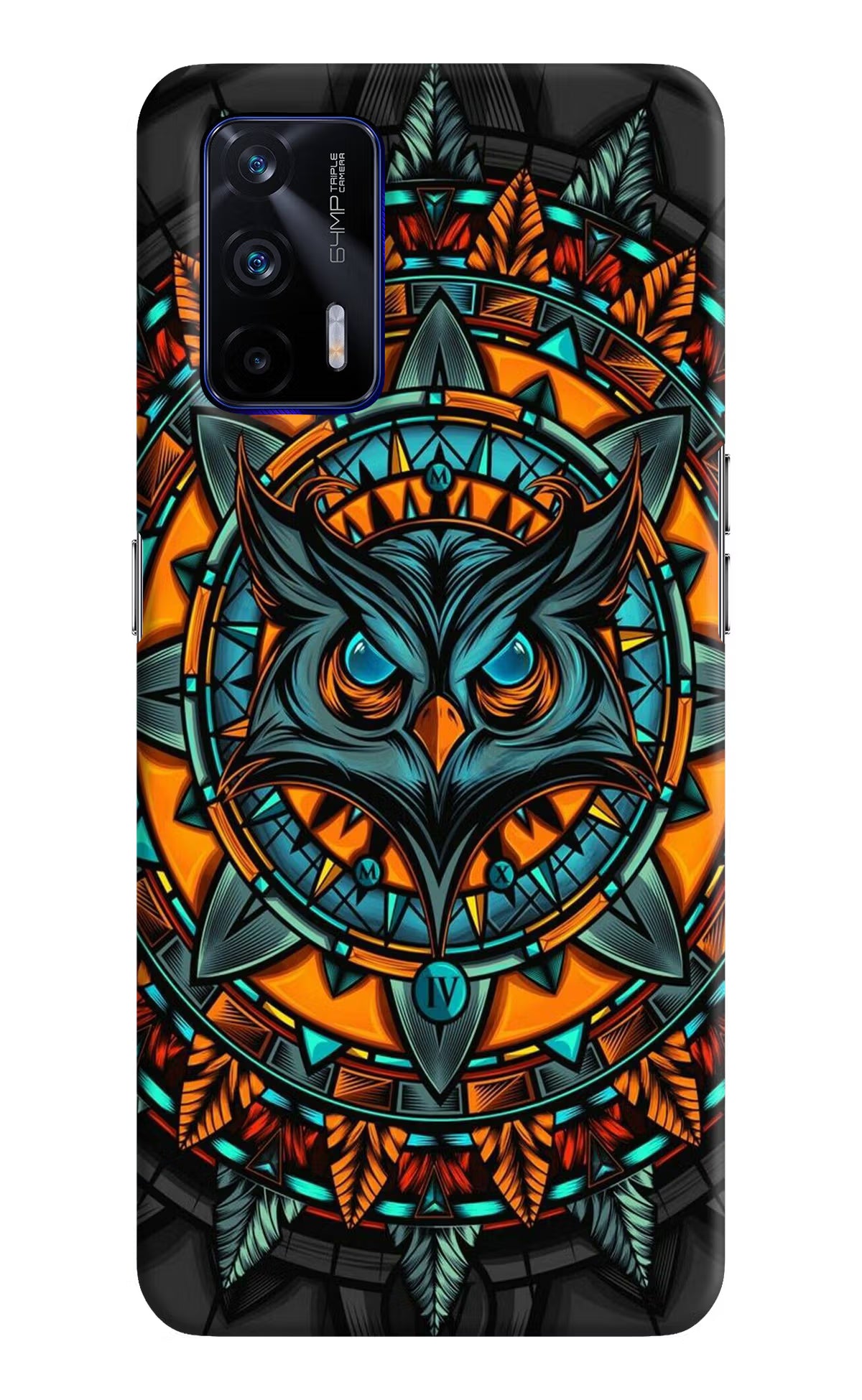 Angry Owl Art Realme GT 5G Hard Case Back Cover by Casekaro