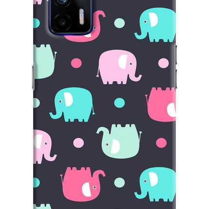Elephants Realme GT 5G Hard Case Back Cover by Casekaro