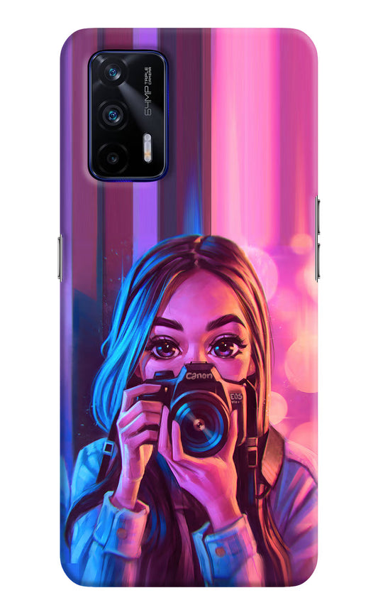 Girl Photographer Realme GT 5G Hard Case Back Cover by Casekaro