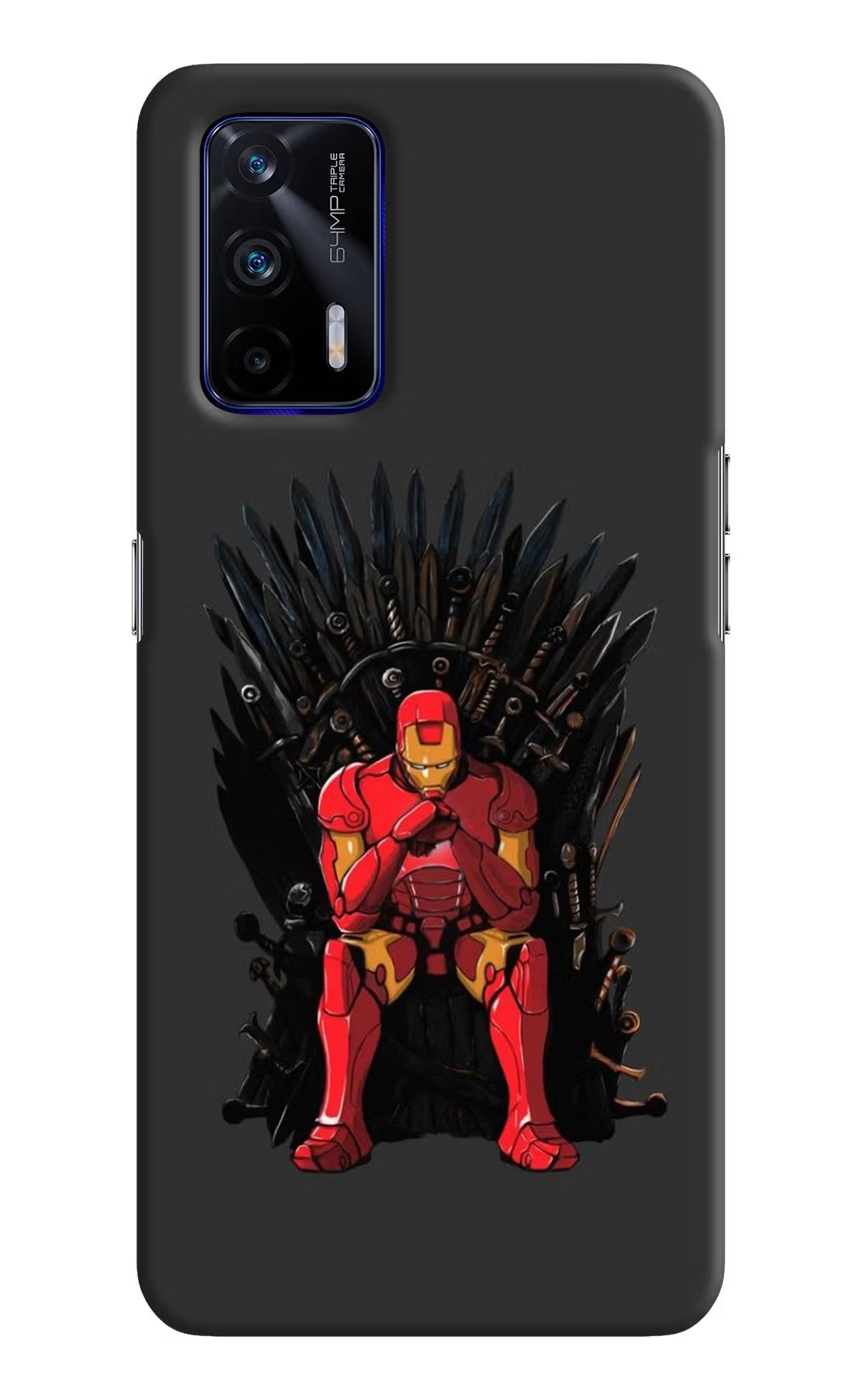 Ironman Throne Realme GT 5G Hard Case Back Cover by Casekaro