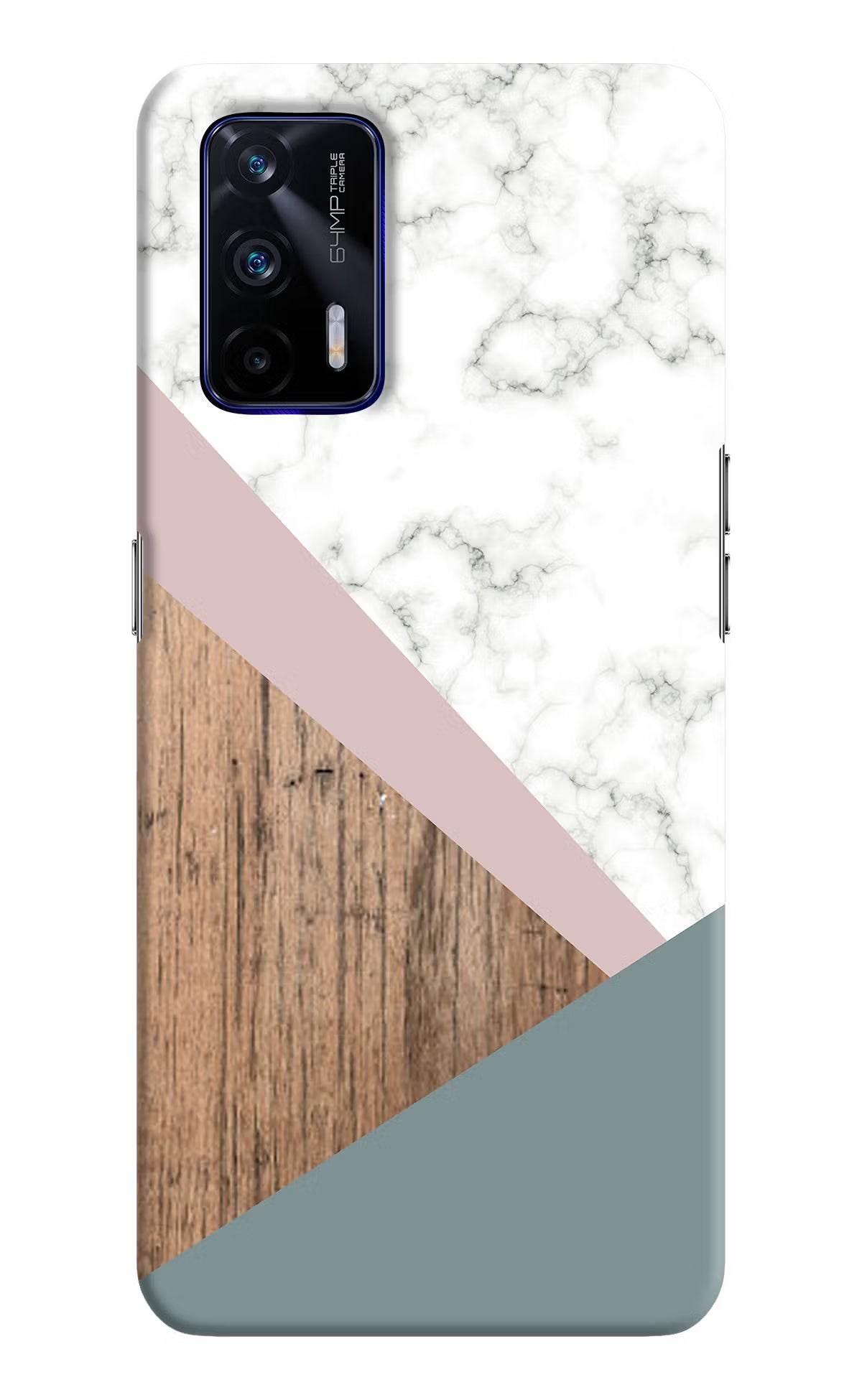 Marble wood Abstract Realme GT 5G Hard Case Back Cover by Casekaro