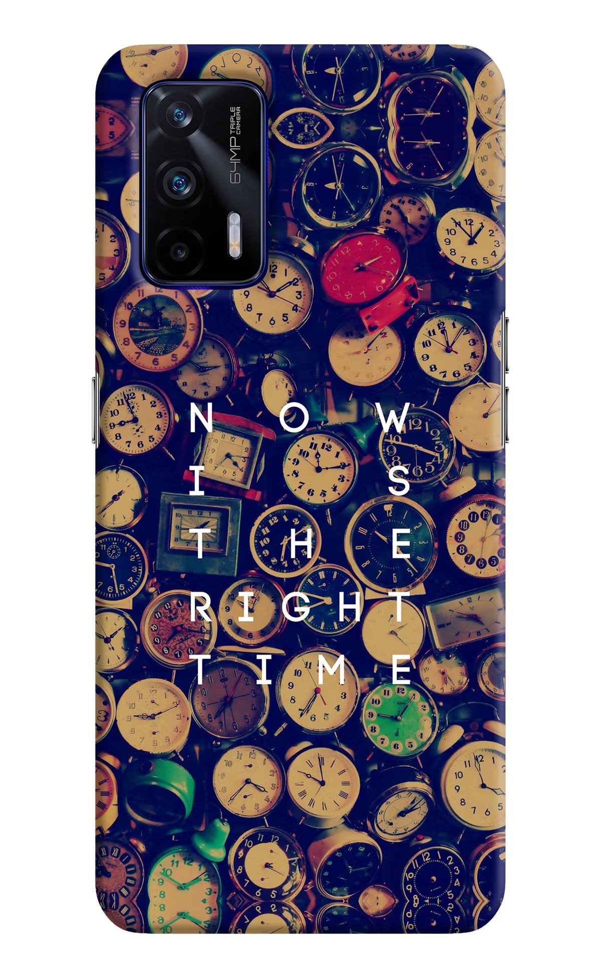 Now is the Right Time Quote Realme GT 5G Hard Case Back Cover by Casekaro