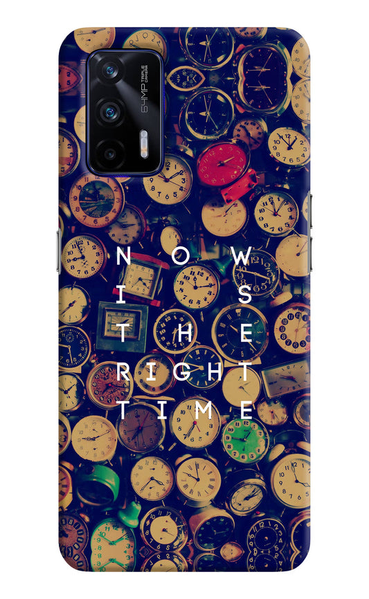 Now is the Right Time Quote Realme GT 5G Hard Case Back Cover by Casekaro