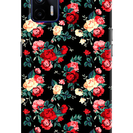 Rose Pattern Realme GT 5G Hard Case Back Cover by Casekaro