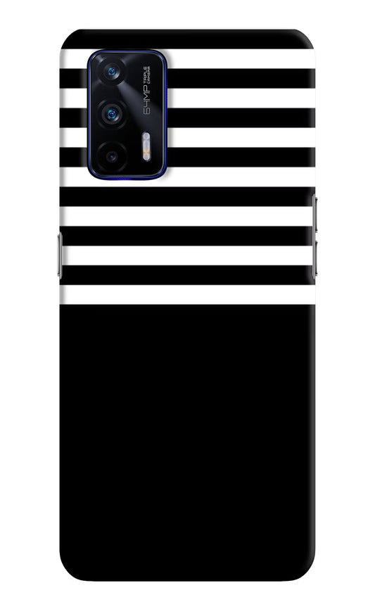 Black and White Print Realme GT 5G Hard Case Back Cover by Casekaro