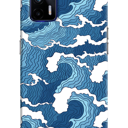 Blue Waves Realme GT 5G Hard Case Back Cover by Casekaro