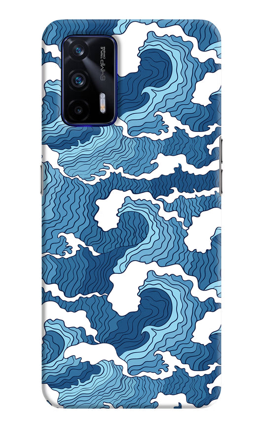 Blue Waves Realme GT 5G Hard Case Back Cover by Casekaro