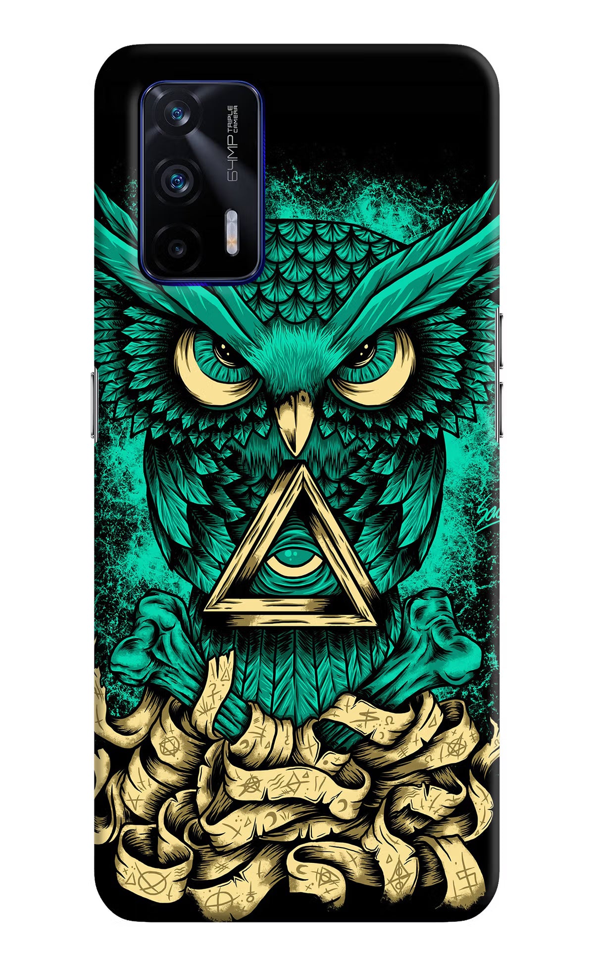 Green Owl Realme GT 5G Hard Case Back Cover by Casekaro