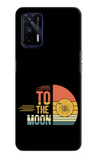 To the Moon Realme GT 5G Hard Case Back Cover by Casekaro