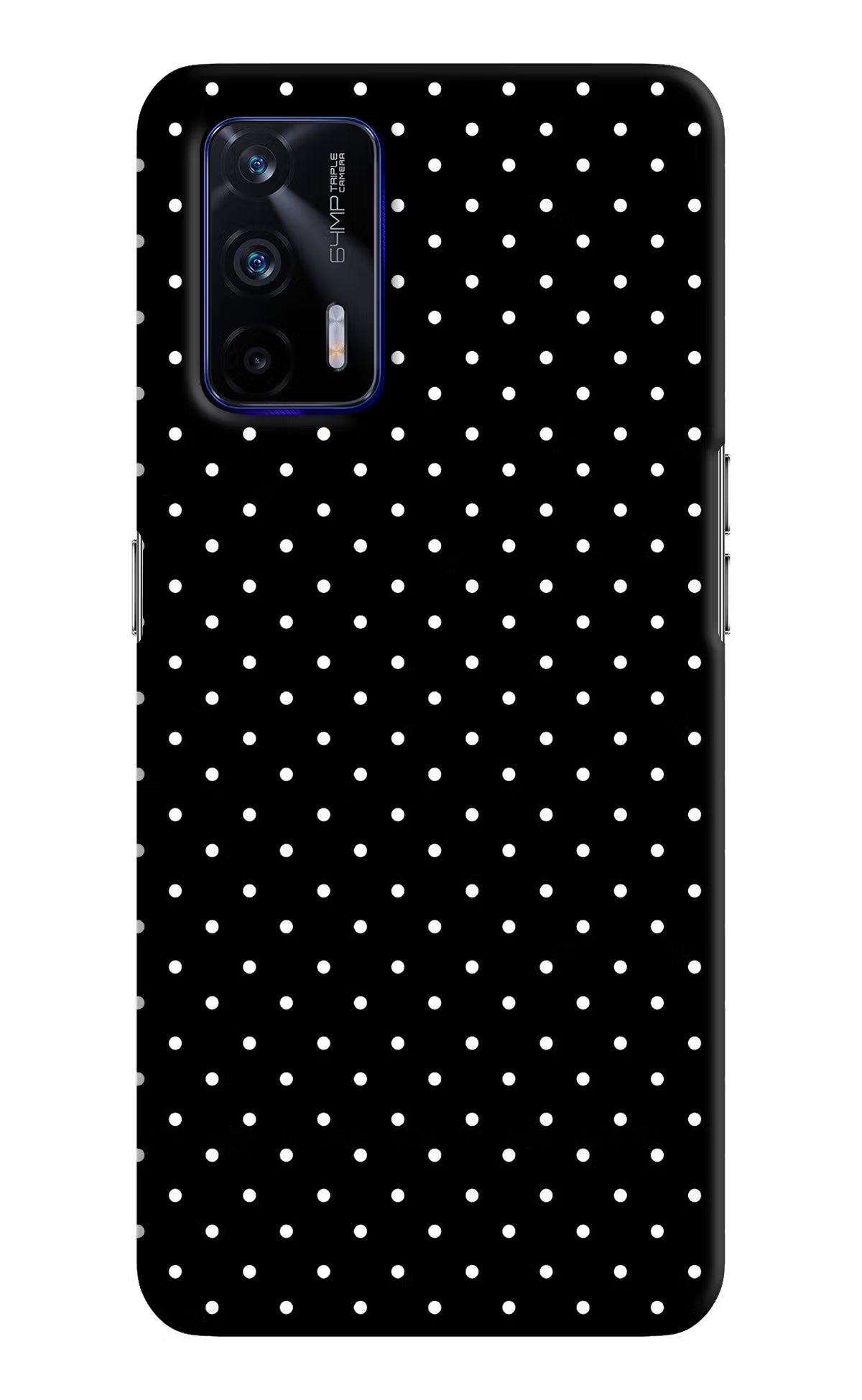 White Dots Realme GT 5G Hard Case Back Cover by Casekaro