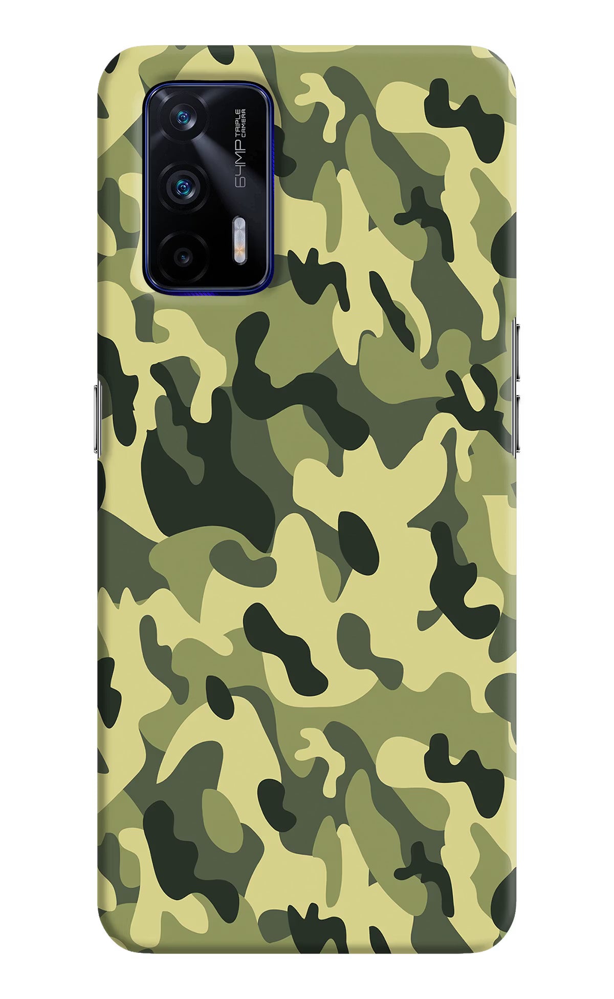 Camouflage Realme GT 5G Hard Case Back Cover by Casekaro