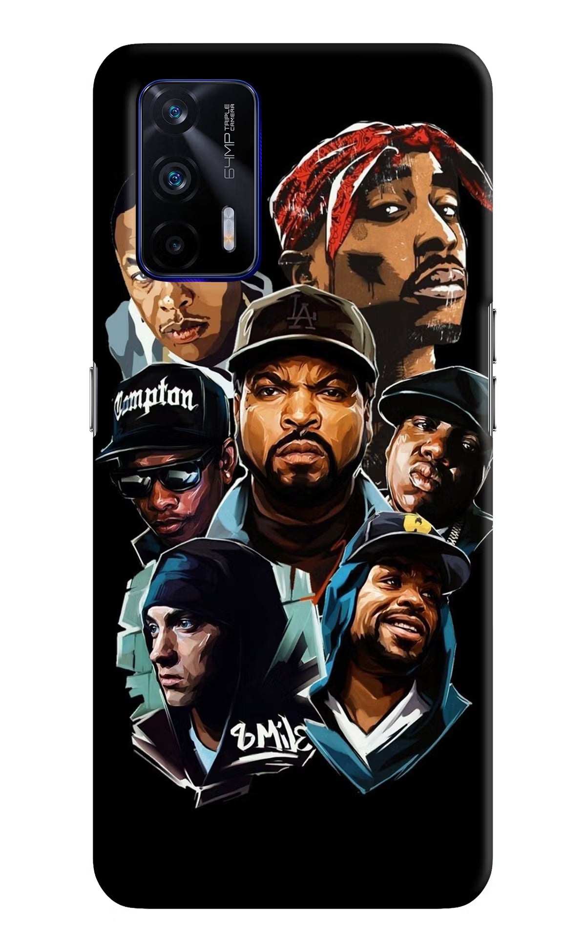 Rappers Realme GT 5G Hard Case Back Cover by Casekaro