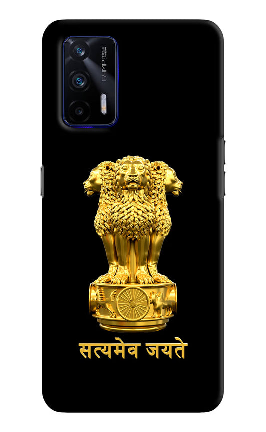 Satyamev Jayate Golden Realme GT 5G Hard Case Back Cover by Casekaro