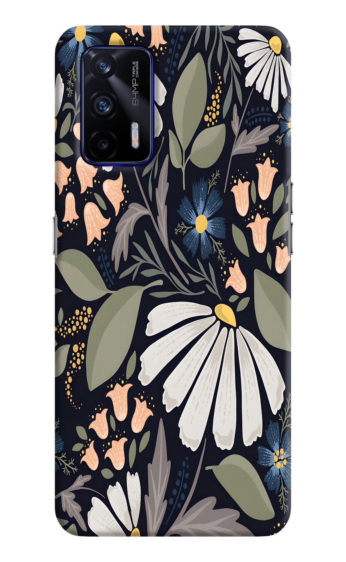 Flowers Art Realme GT 5G Hard Case Back Cover by Casekaro