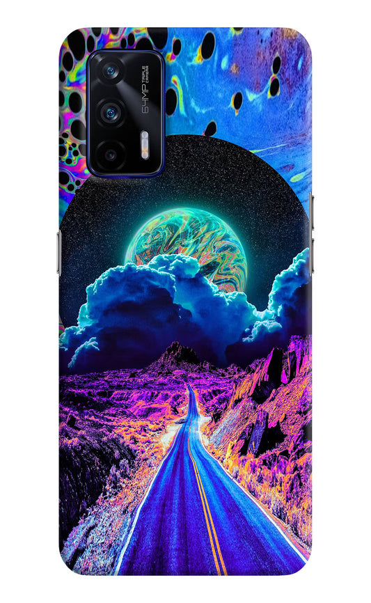 Psychedelic Painting Realme GT 5G Hard Case Back Cover by Casekaro