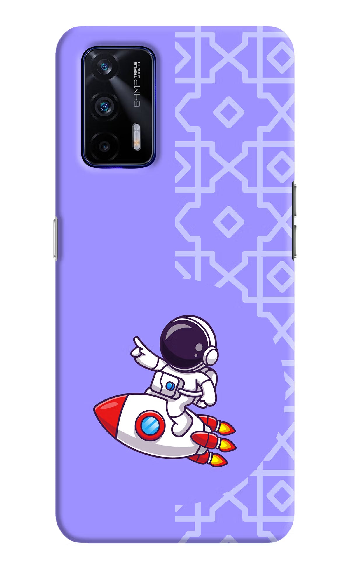 Cute Astronaut Realme GT 5G Hard Case Back Cover by Casekaro
