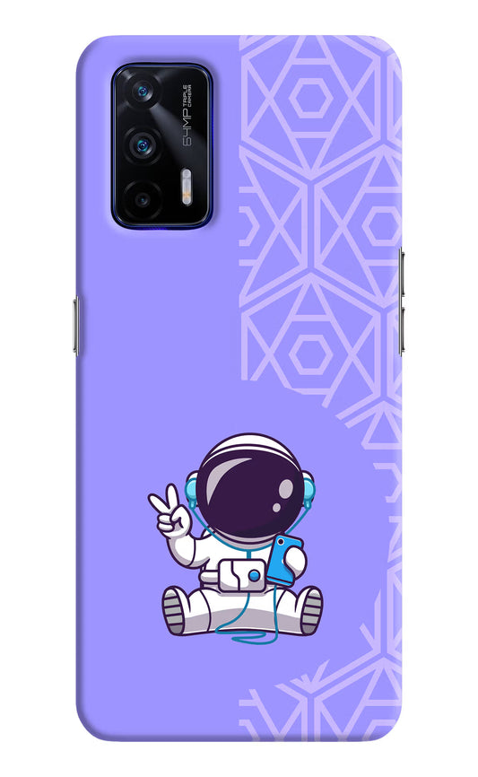 Cute Astronaut Chilling Realme GT 5G Hard Case Back Cover by Casekaro