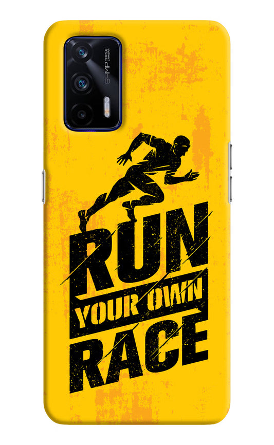 Run Your Own Race Realme GT 5G Hard Case Back Cover by Casekaro