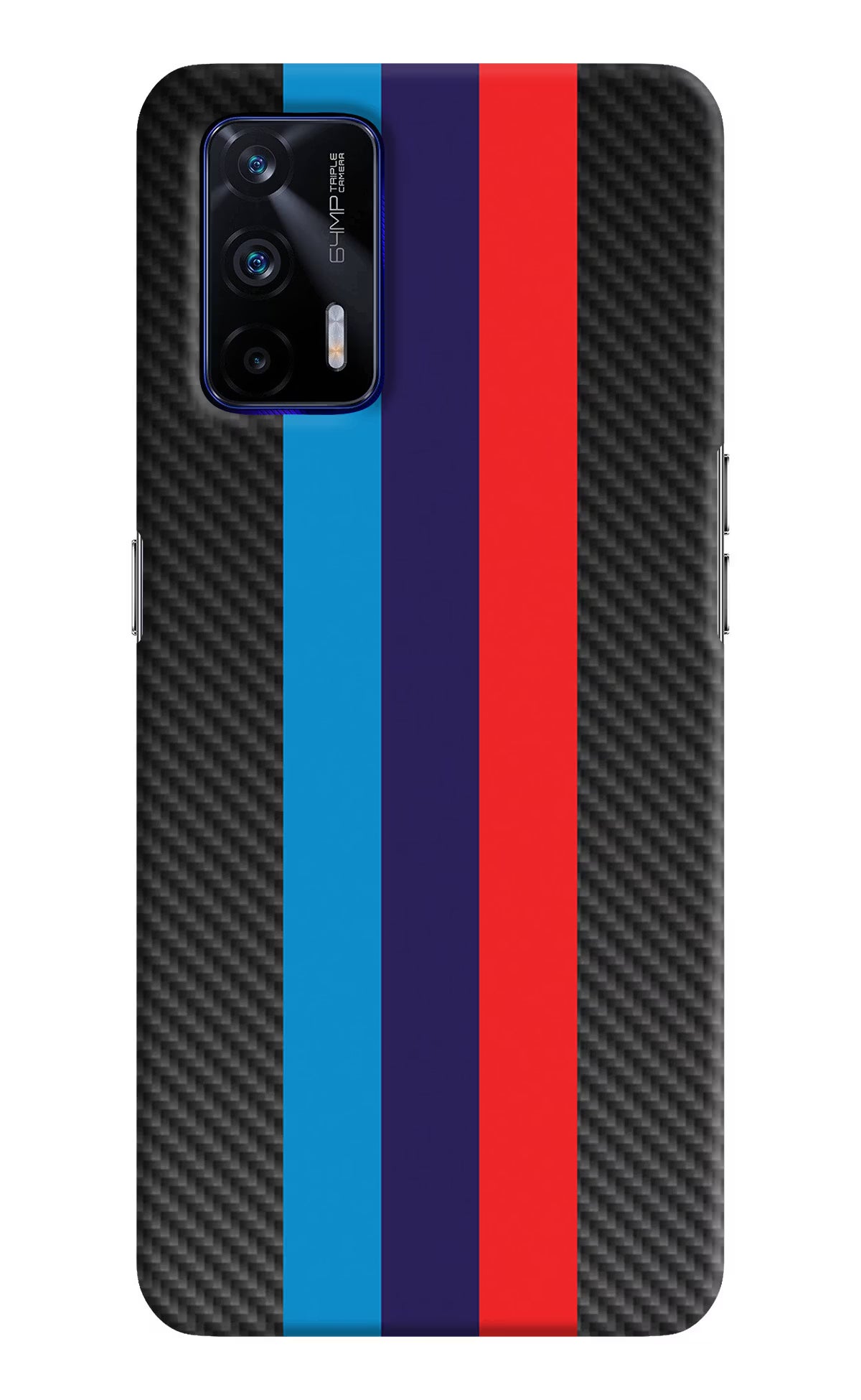 BMW Stripes Pattern Realme GT 5G Hard Case Back Cover by Casekaro