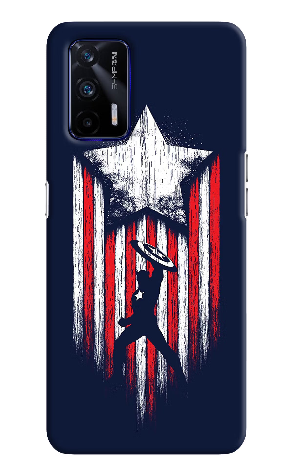 Captain America Marvel Art Realme GT 5G Hard Case Back Cover by Casekaro