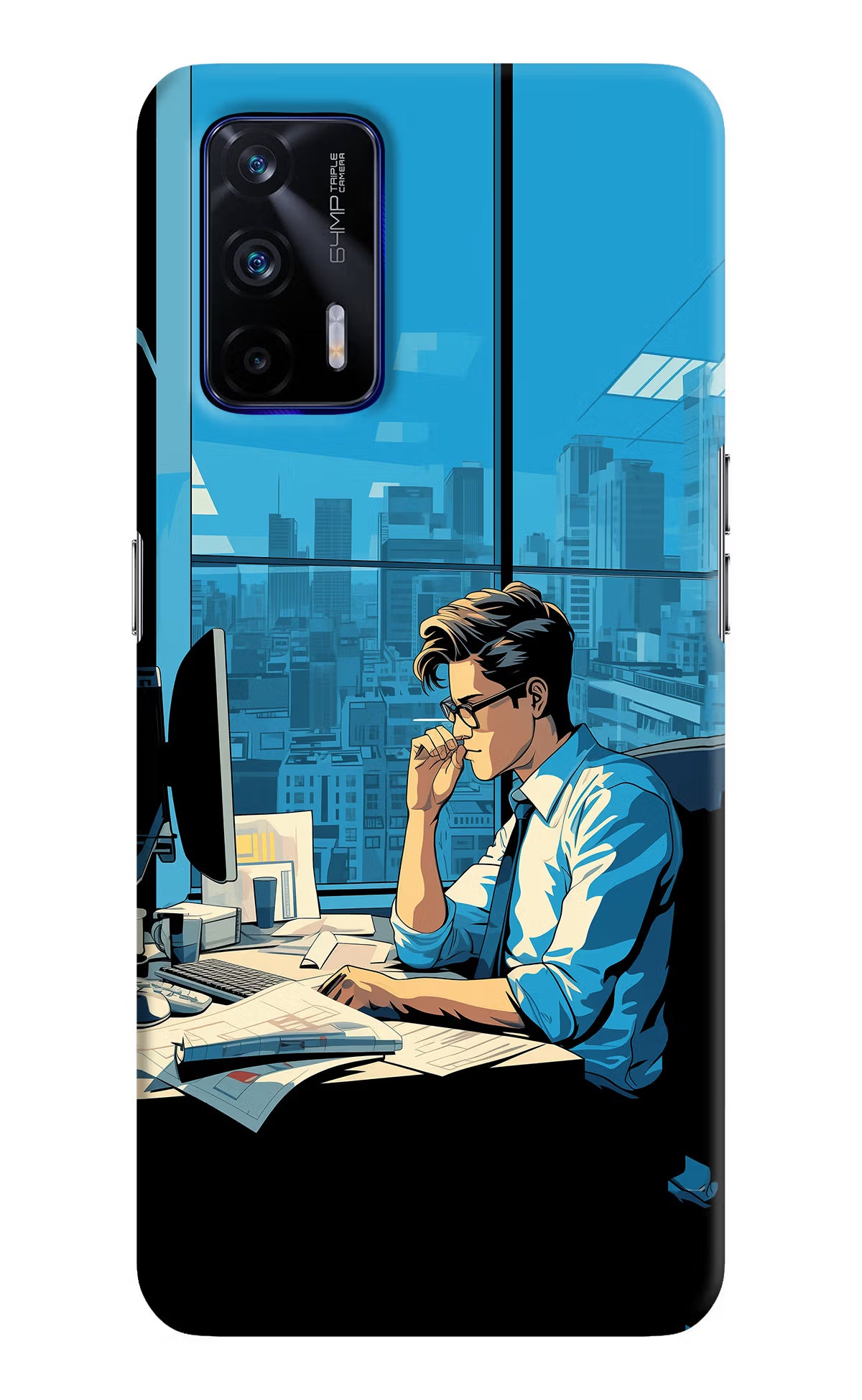 Focused Hustler (AI Generated) Realme GT 5G Hard Case Back Cover by Casekaro