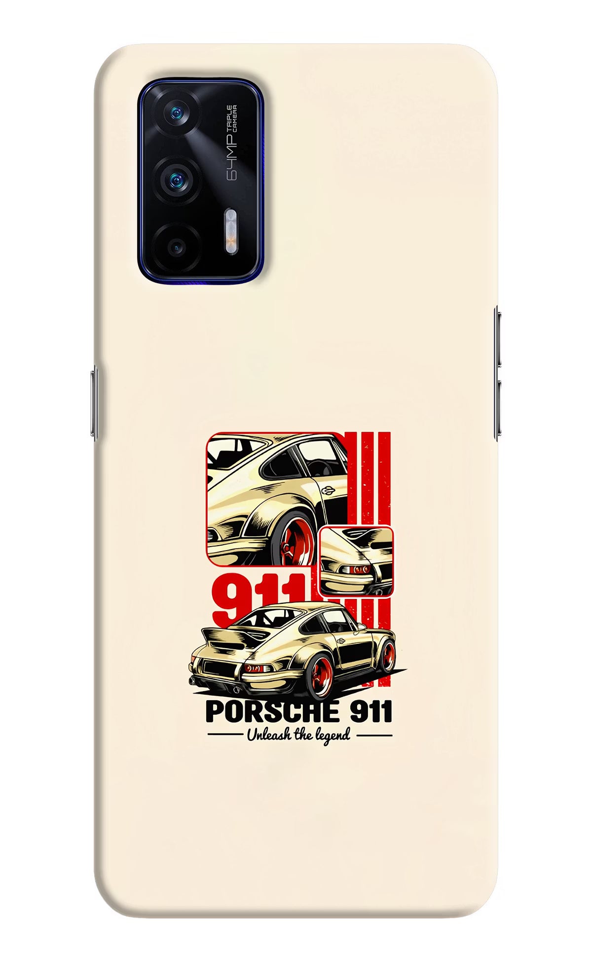 Classic Porsche 911 Realme GT 5G Hard Case Back Cover by Casekaro