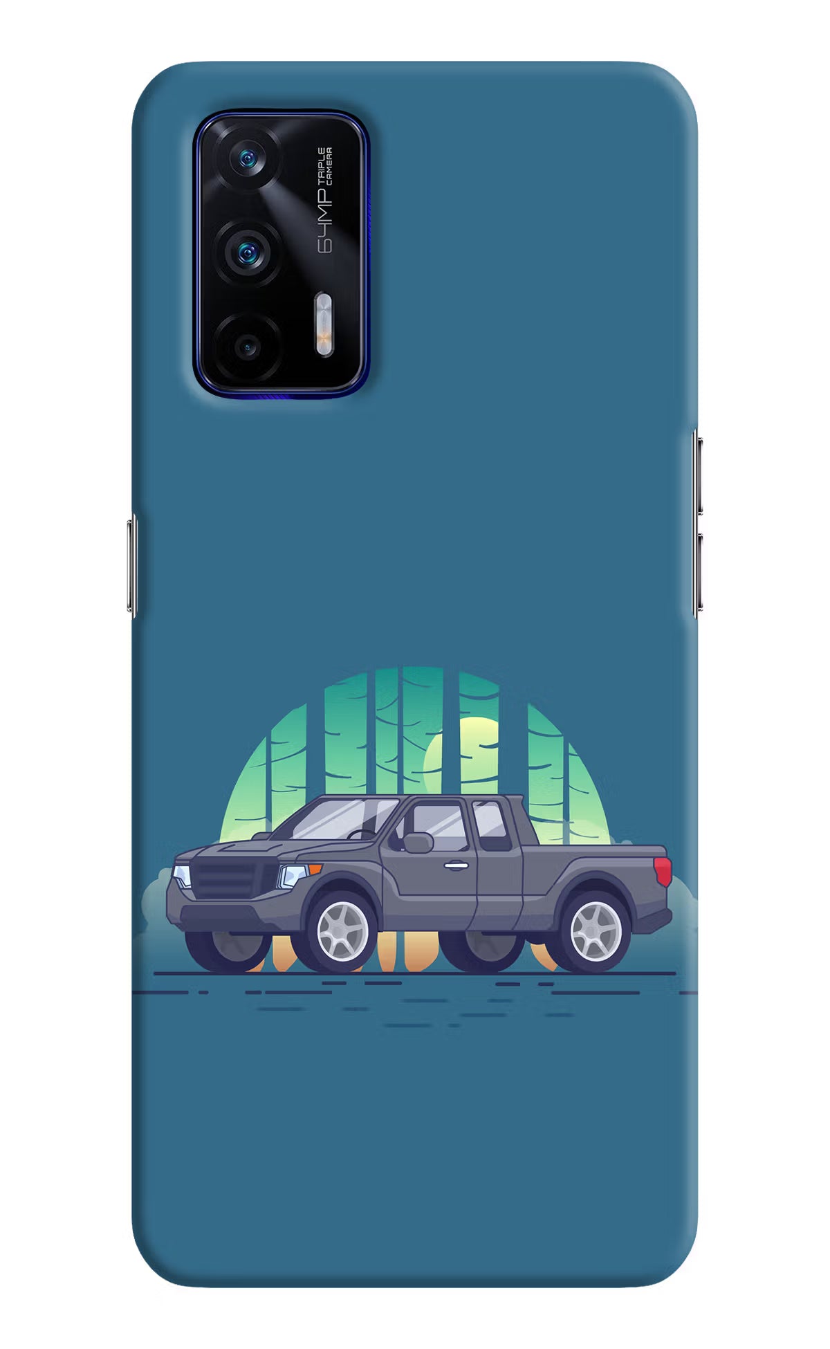 Retro Garage Vibe Realme GT 5G Hard Case Back Cover by Casekaro