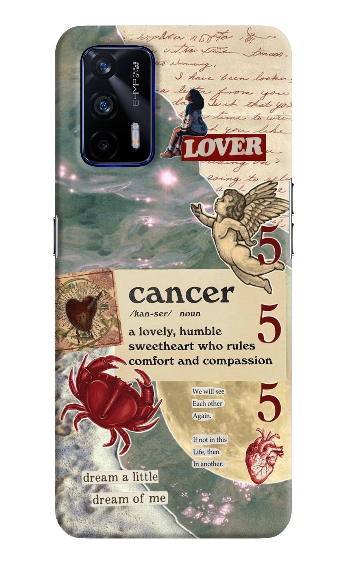 Cancer Zodiac Realme GT 5G Hard Case Back Cover by Casekaro