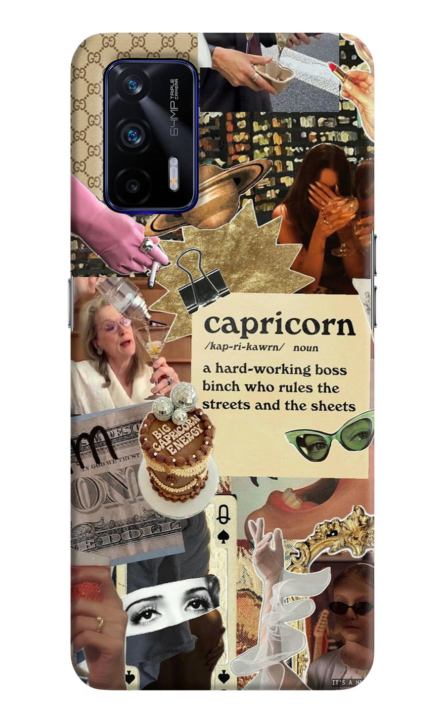 Capricorn Zodiac Realme GT 5G Back Cover, Hard case