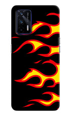 Side Sweep Flames Realme GT 5G Hard Case Back Cover by Casekaro