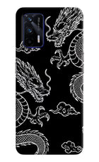 Twin Dragons Realme GT 5G Hard Case Back Cover by Casekaro