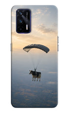 Skydiving Cow Realme GT 5G Hard Case Back Cover by Casekaro