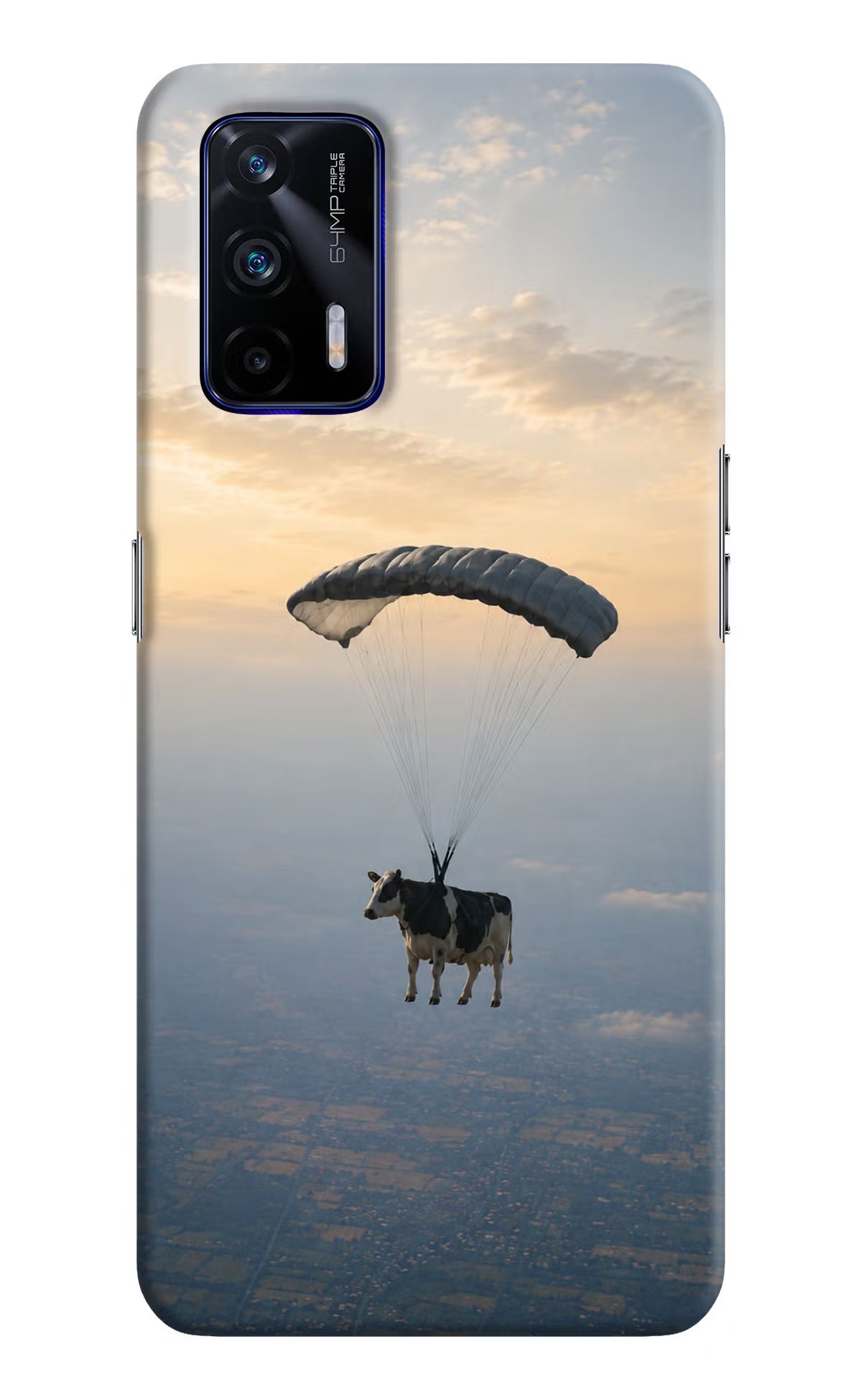 Skydiving Cow Realme GT 5G Back Cover