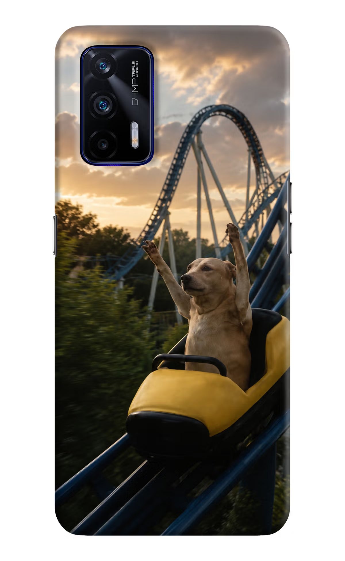 Rollercoaster Dog Realme GT 5G Back Cover