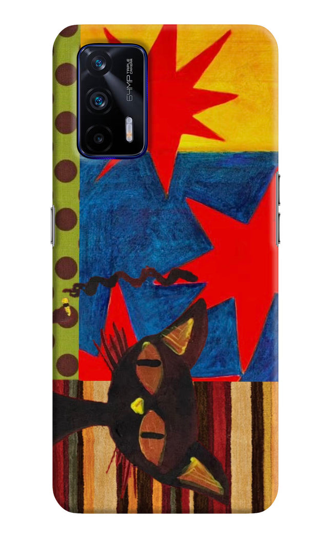 Pop Cat Realme GT 5G Hard Case Back Cover by Casekaro