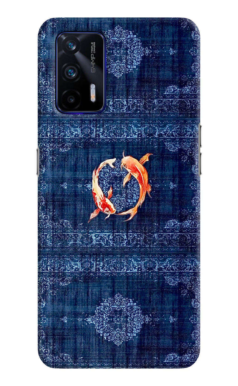 Koi Blue Realme GT 5G Back Cover, Hard case