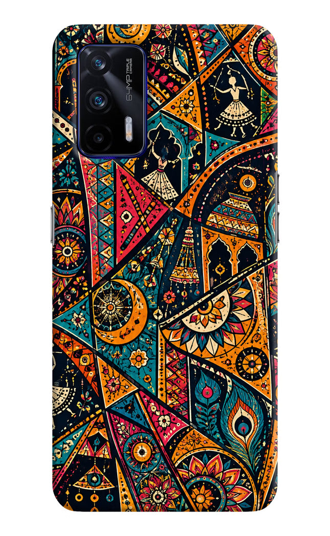 Folk Print Realme GT 5G Hard Case Back Cover by Casekaro