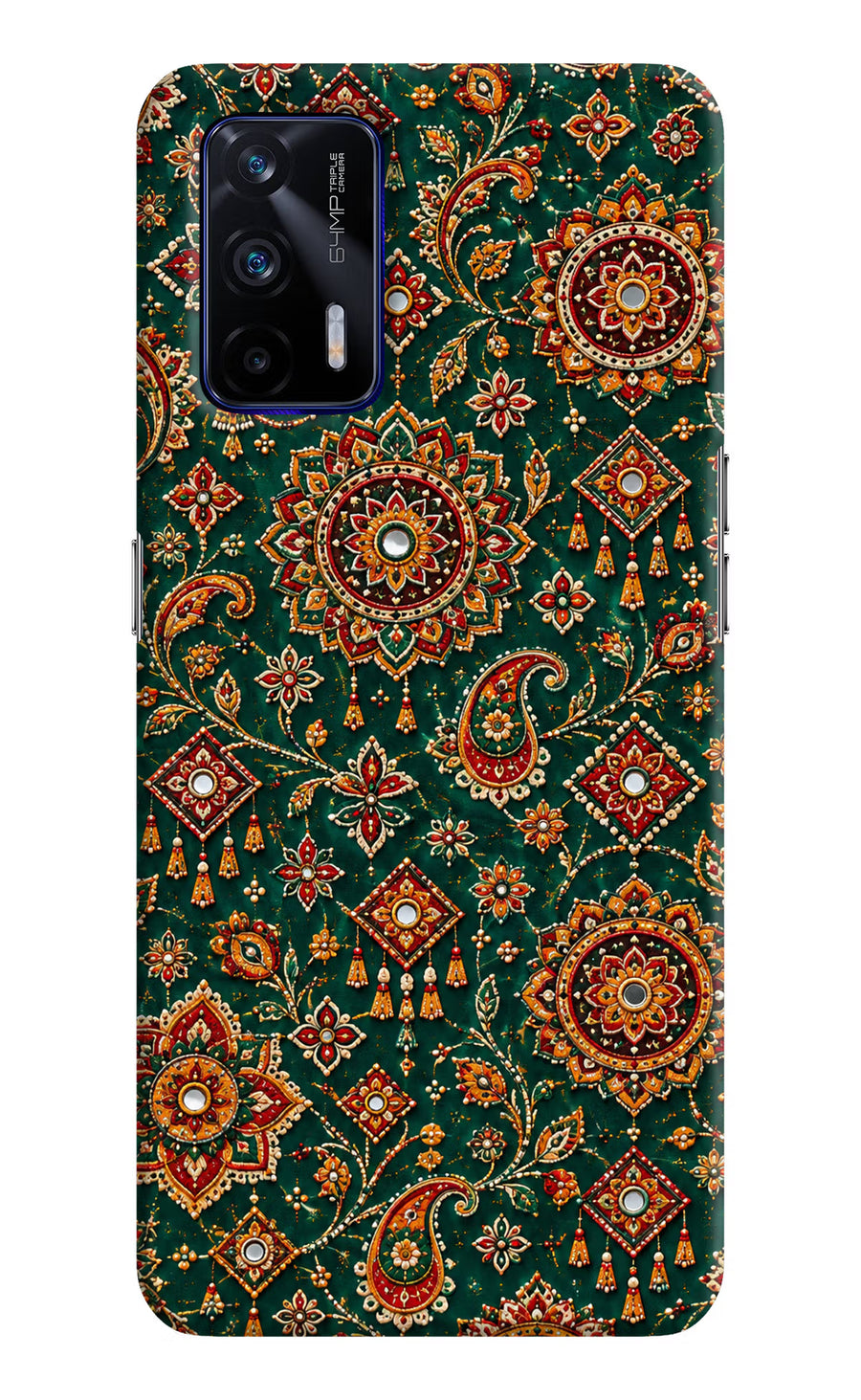 Green Pataka Realme GT 5G Back Cover, Hard case