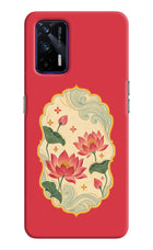 Pink Lotus Realme GT 5G Hard Case Back Cover by Casekaro