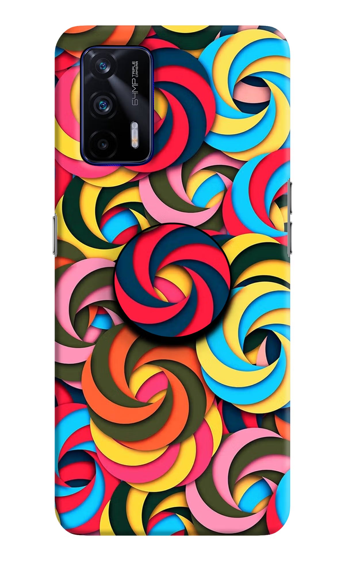 Spiral Pattern Realme GT 5G Pop Case by Casekaro