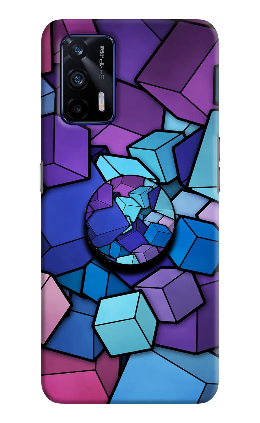Cubic Abstract Realme GT 5G Pop Case, Hard case