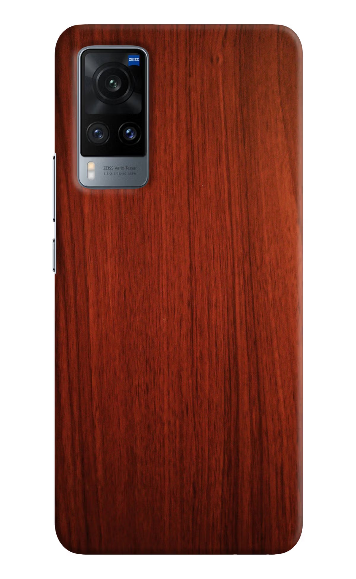 Wooden Plain Pattern Vivo X60 Hard Case Back Cover by Casekaro