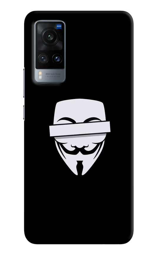 Anonymous Face Vivo X60 Hard Case Back Cover by Casekaro