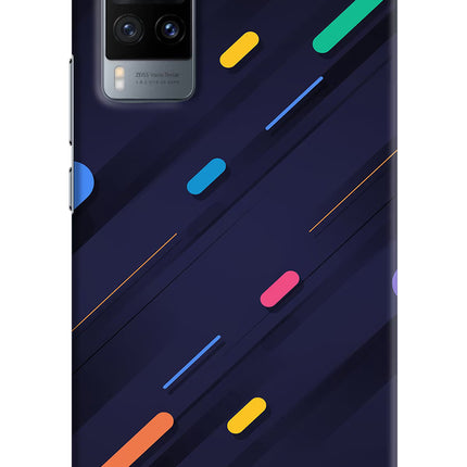Abstract Design Vivo X60 Hard Case Back Cover by Casekaro