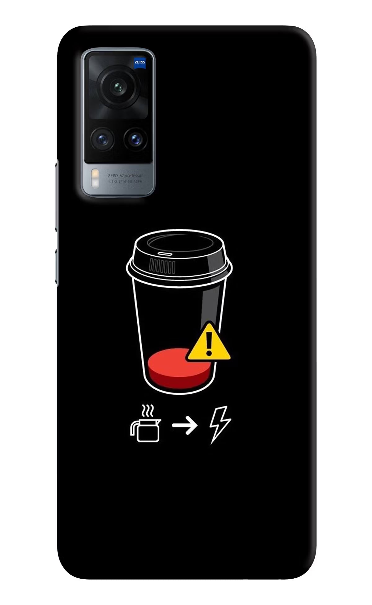 Coffee Vivo X60 Hard Case Back Cover by Casekaro