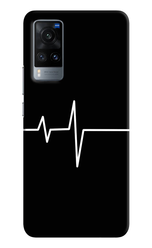 Heart Beats Vivo X60 Hard Case Back Cover by Casekaro
