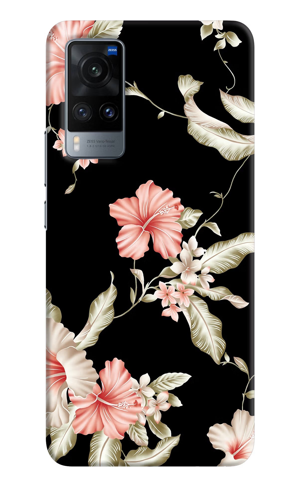 Flowers Vivo X60 Hard Case Back Cover by Casekaro