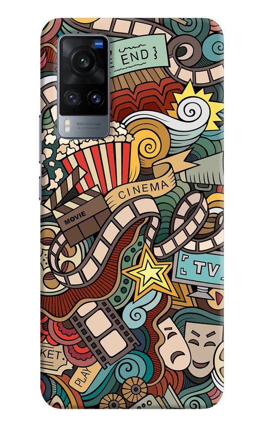 Cinema Abstract Vivo X60 Hard Case Back Cover by Casekaro
