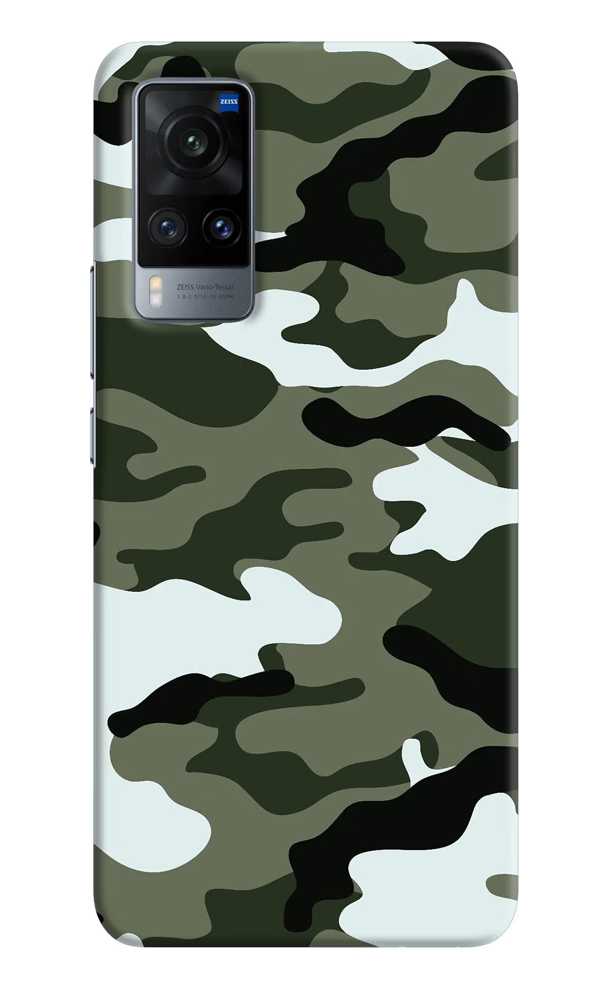 Camouflage Vivo X60 Hard Case Back Cover by Casekaro