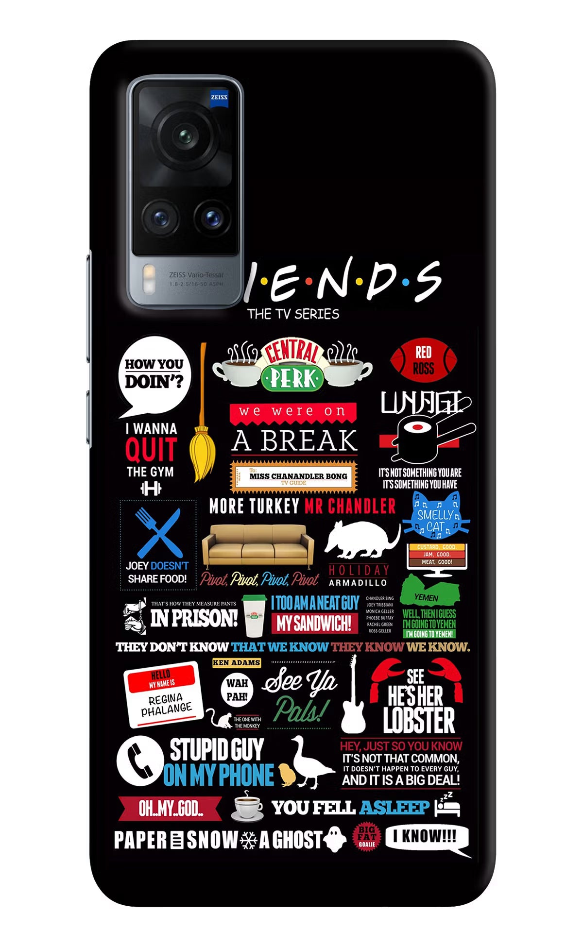FRIENDS Vivo X60 Hard Case Back Cover by Casekaro